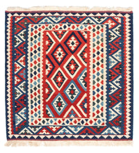 Kelim Fars Teppich 102x104cm - dunkelrot – product image