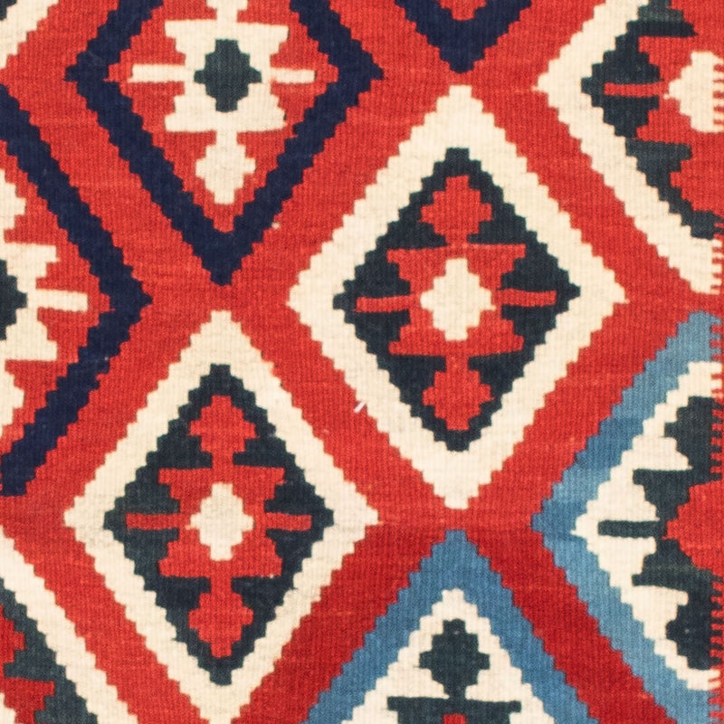 Kelim Fars Teppich 102x104cm - dunkelrot