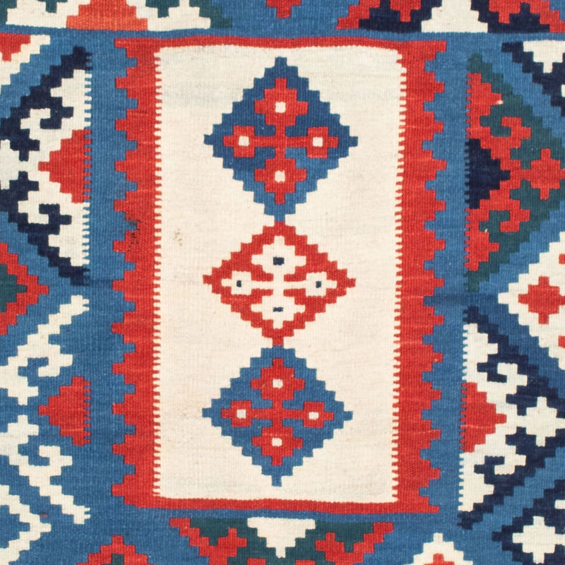 Kelim Fars Teppich 103x104cm - dunkelblau