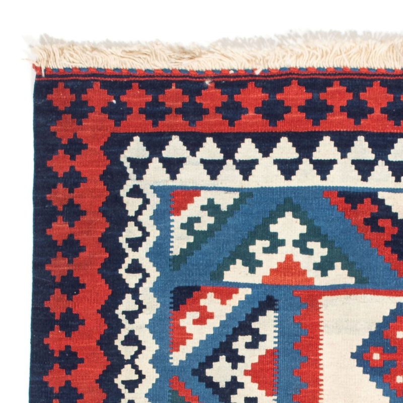 Kelim Fars Teppich 103x104cm - dunkelblau