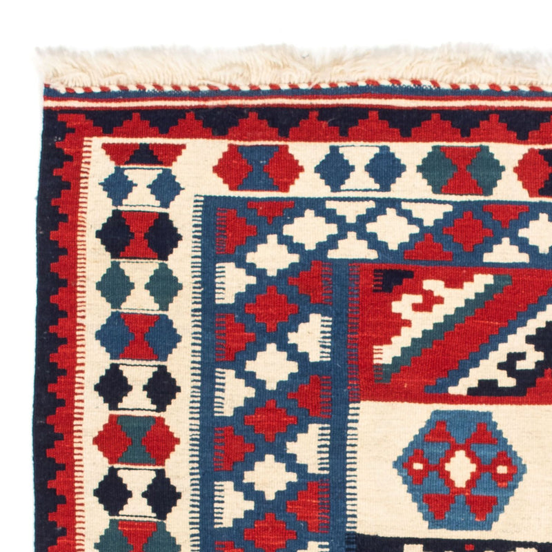 Kelim Fars Teppich 102x105cm - dunkelblau