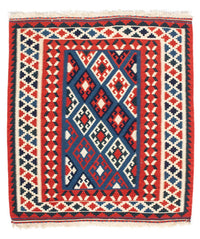 Kelim Fars Teppich 100x104cm - dunkelblau – product image