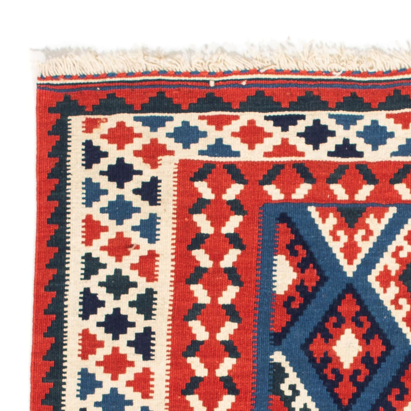 Kelim Fars Teppich 100x104cm - dunkelblau