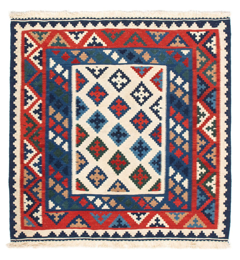 Kelim Fars Teppich 102x104cm - mehrfarbig