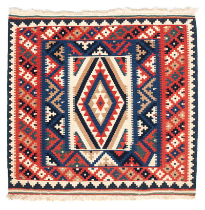 Kelim Fars Teppich 100x106cm - mehrfarbig