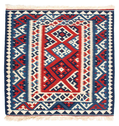 Kelim Fars Teppich 103x103cm - mehrfarbig