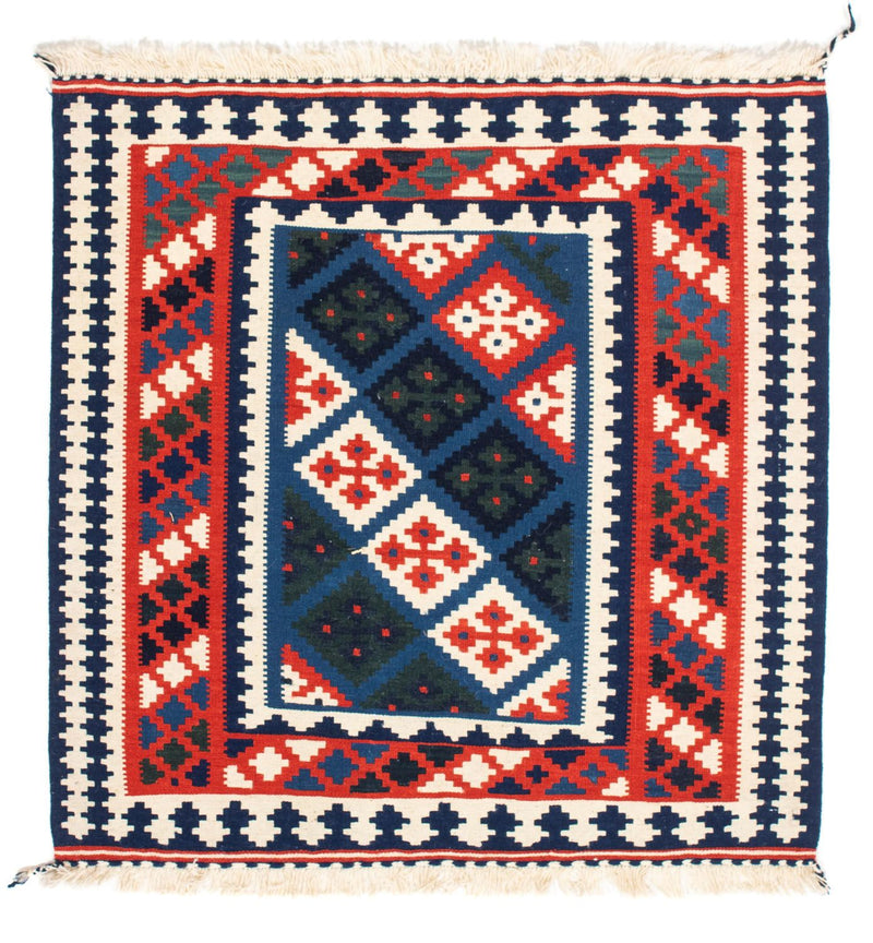 Kelim Fars Teppich 103x104cm - mehrfarbig
