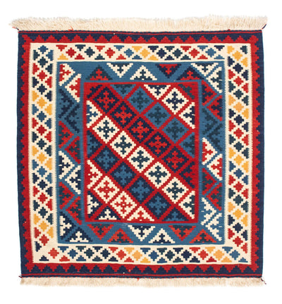 Kelim Fars Teppich 102x105cm - mehrfarbig