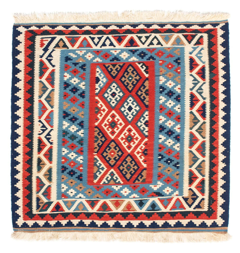 Kelim Fars Teppich 100x104cm - mehrfarbig
