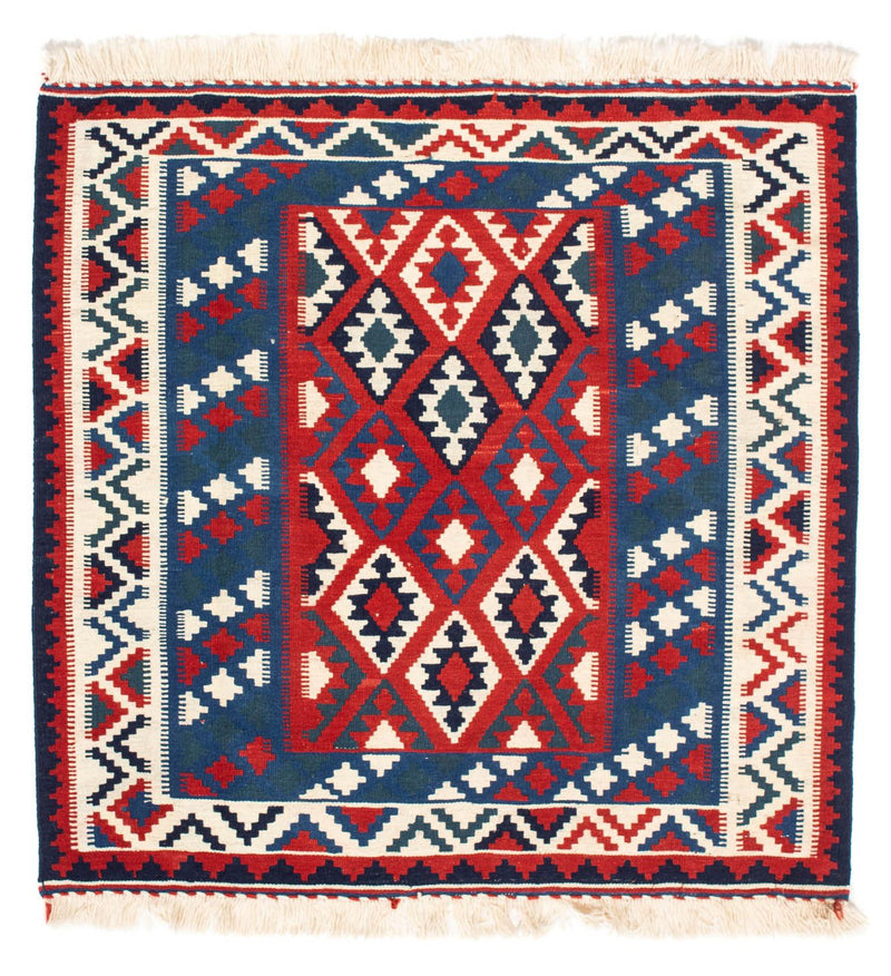 Kelim Fars Teppich 103x104cm - dunkelblau