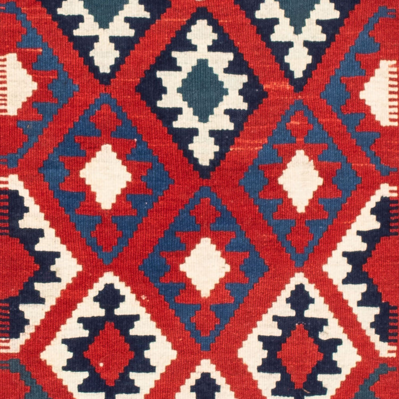 Kelim Fars Teppich 103x104cm - dunkelblau