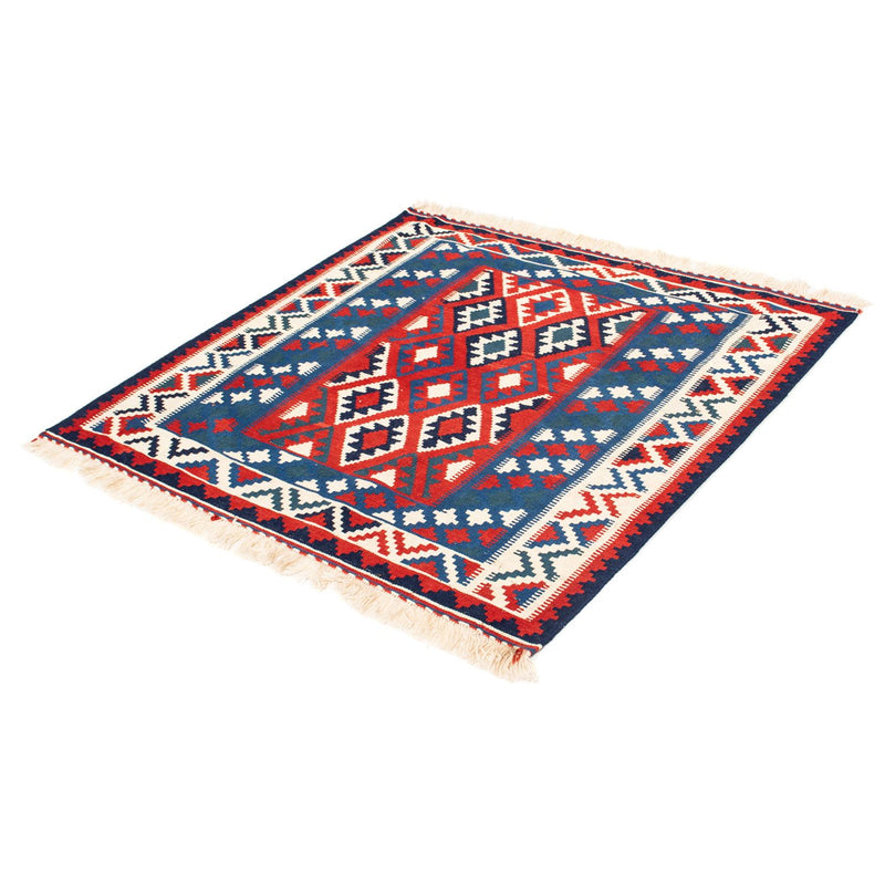 Kelim Fars Teppich 103x104cm - dunkelblau