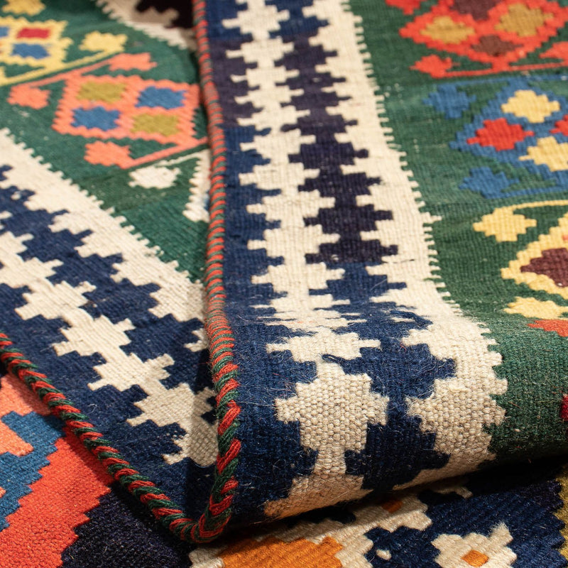 Kelim Fars Teppich 173x290cm - dunkelrot