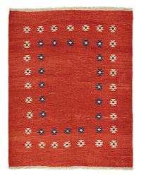 Gabbeh Persisch Teppich 152x192cm - Perserteppich Wollteppich - rot – product image