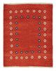 Gabbeh Persisch Teppich 152x192cm - Perserteppich Wollteppich - rot