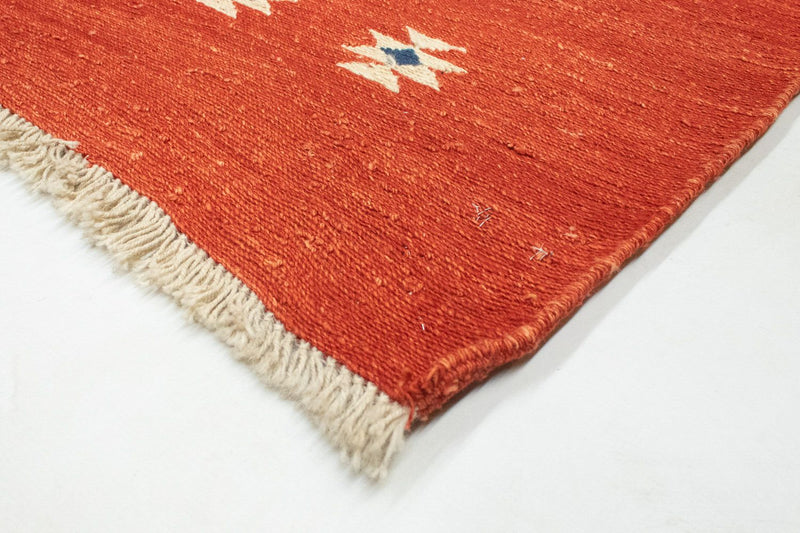 Gabbeh Persisch Teppich 152x192cm - Perserteppich Wollteppich - rot
