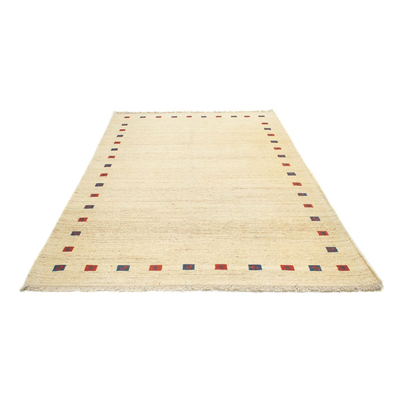 Gabbeh Persisch Teppich 170x252cm - Perserteppich Wollteppich - beige