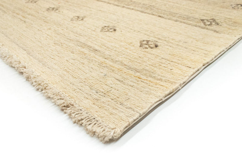 Gabbeh Persisch Teppich 163x202cm - Perserteppich Wollteppich - beige