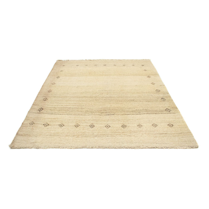 Gabbeh Persisch Teppich 163x202cm - Perserteppich Wollteppich - beige