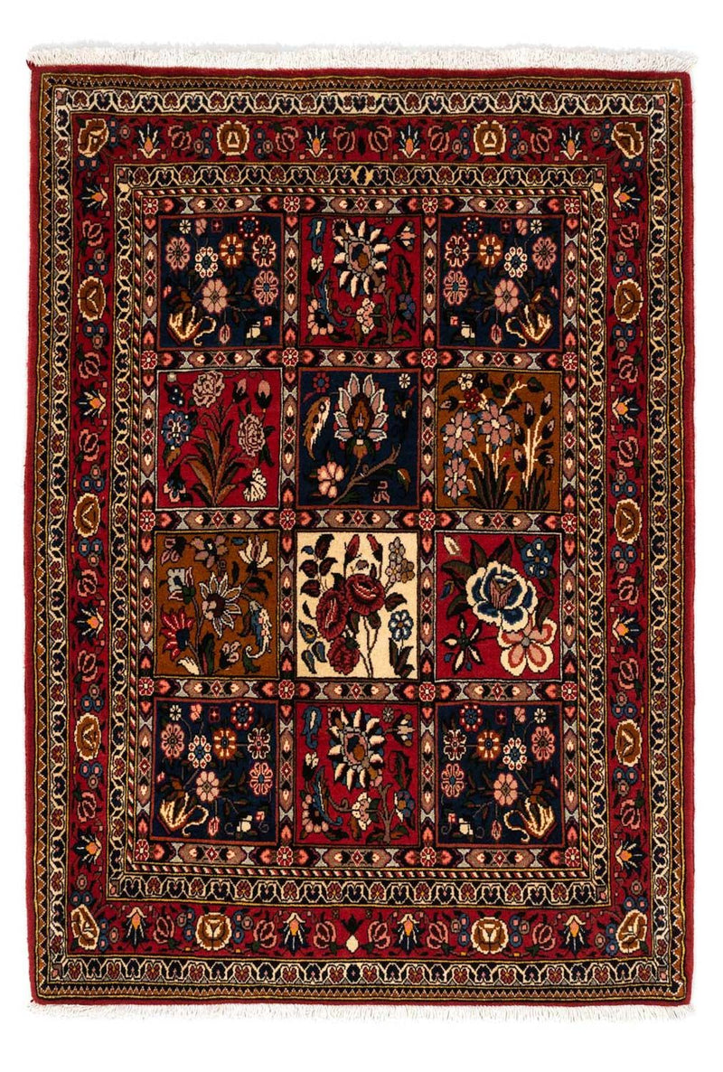 Bachtiar Teppich 112x158cm - Perserteppich - dunkelrot