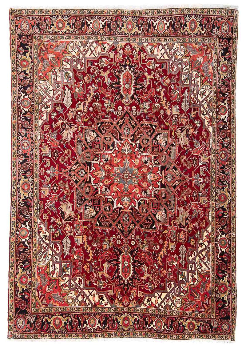 Heriz Teppich 265x334cm - Perserteppich - dunkelrot