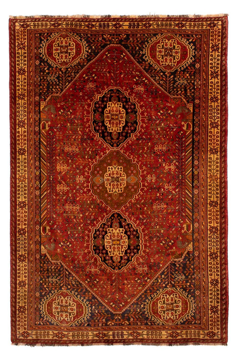 Ghashghai Teppich 184x280cm - Perserteppich - dunkelrot