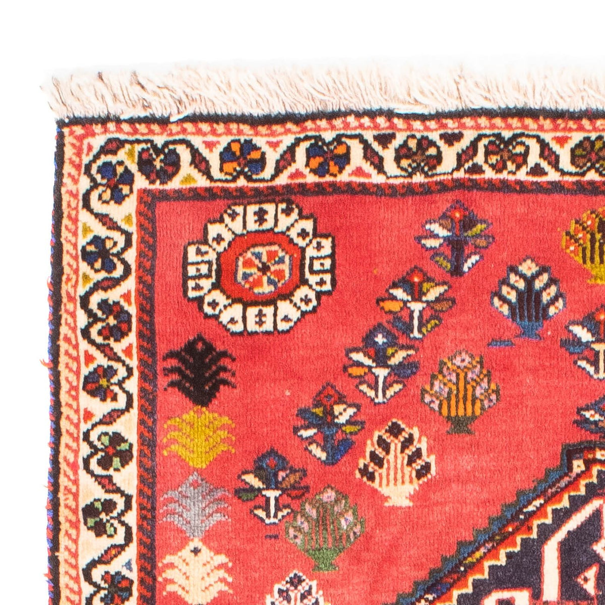 Ghashghai Teppich 81x157cm - Perserteppich - rot