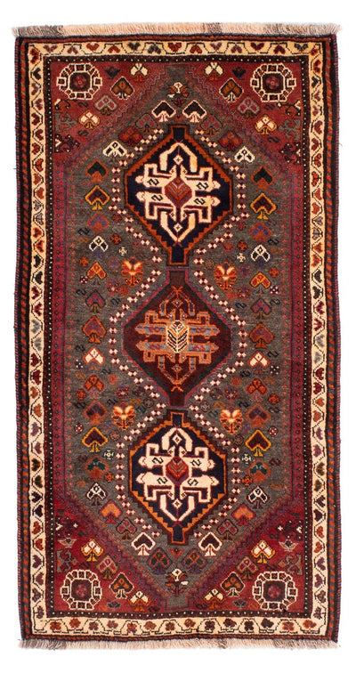 Ghashghai Teppich 86x158cm - Perserteppich - dunkelbraun