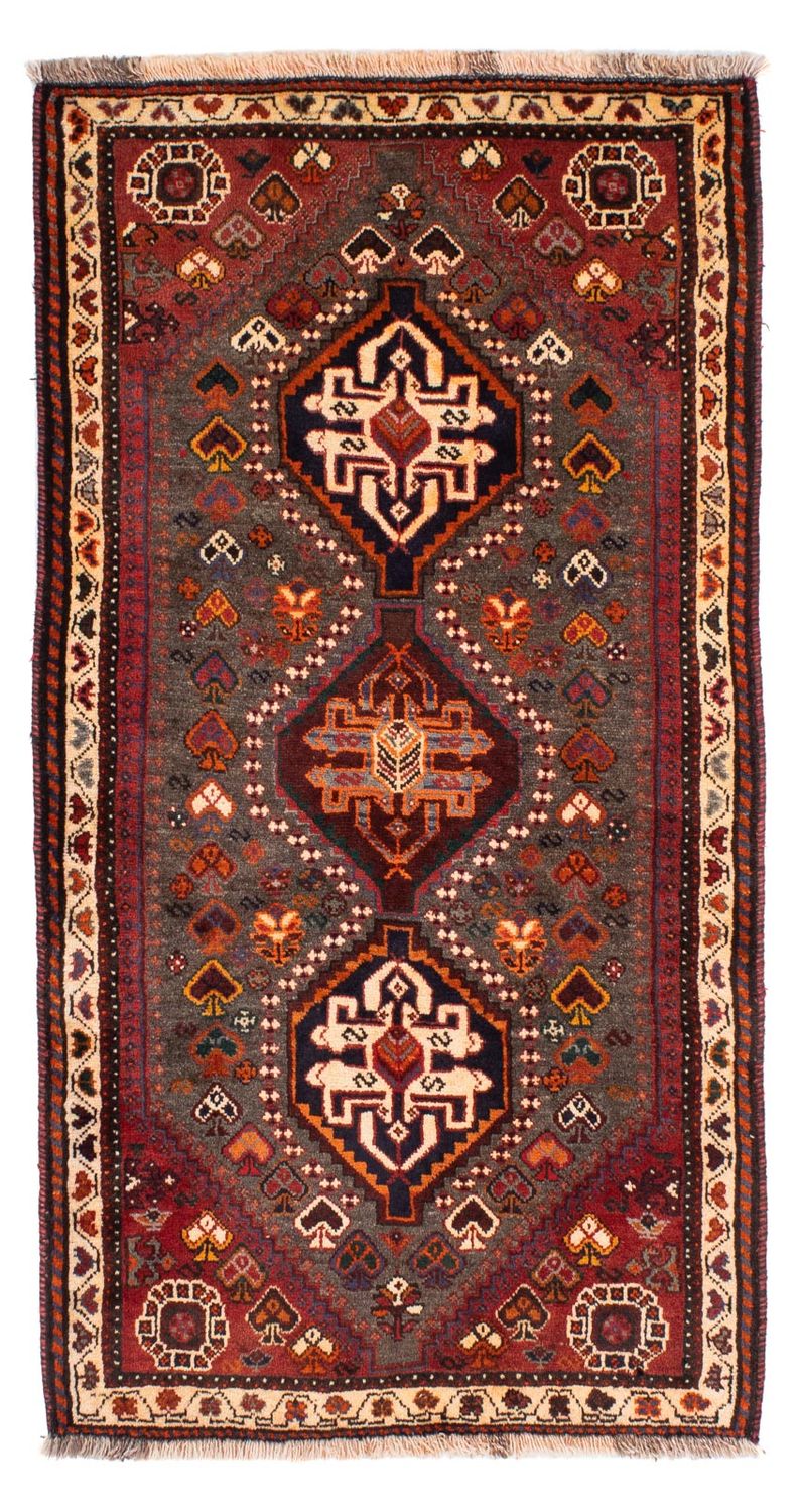 Ghashghai Teppich 86x158cm - Perserteppich - dunkelbraun