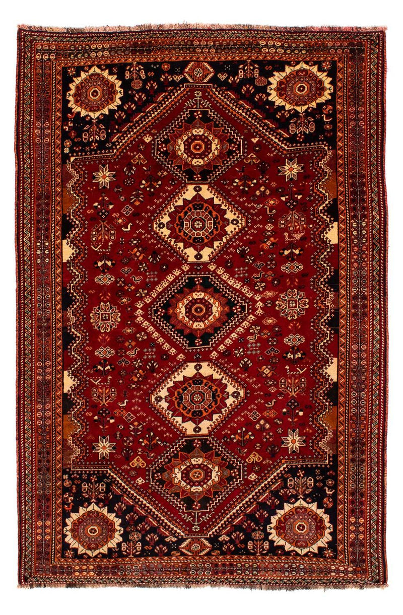 Ghashghai Teppich 185x272cm - Perserteppich - dunkelrot