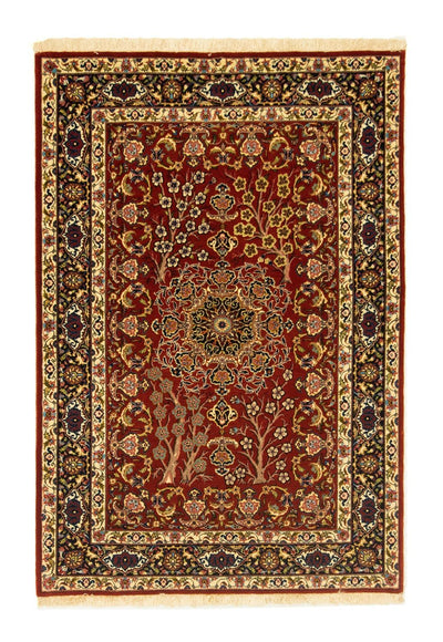 Ghom Teppich 102x148cm - Perserteppich - rot