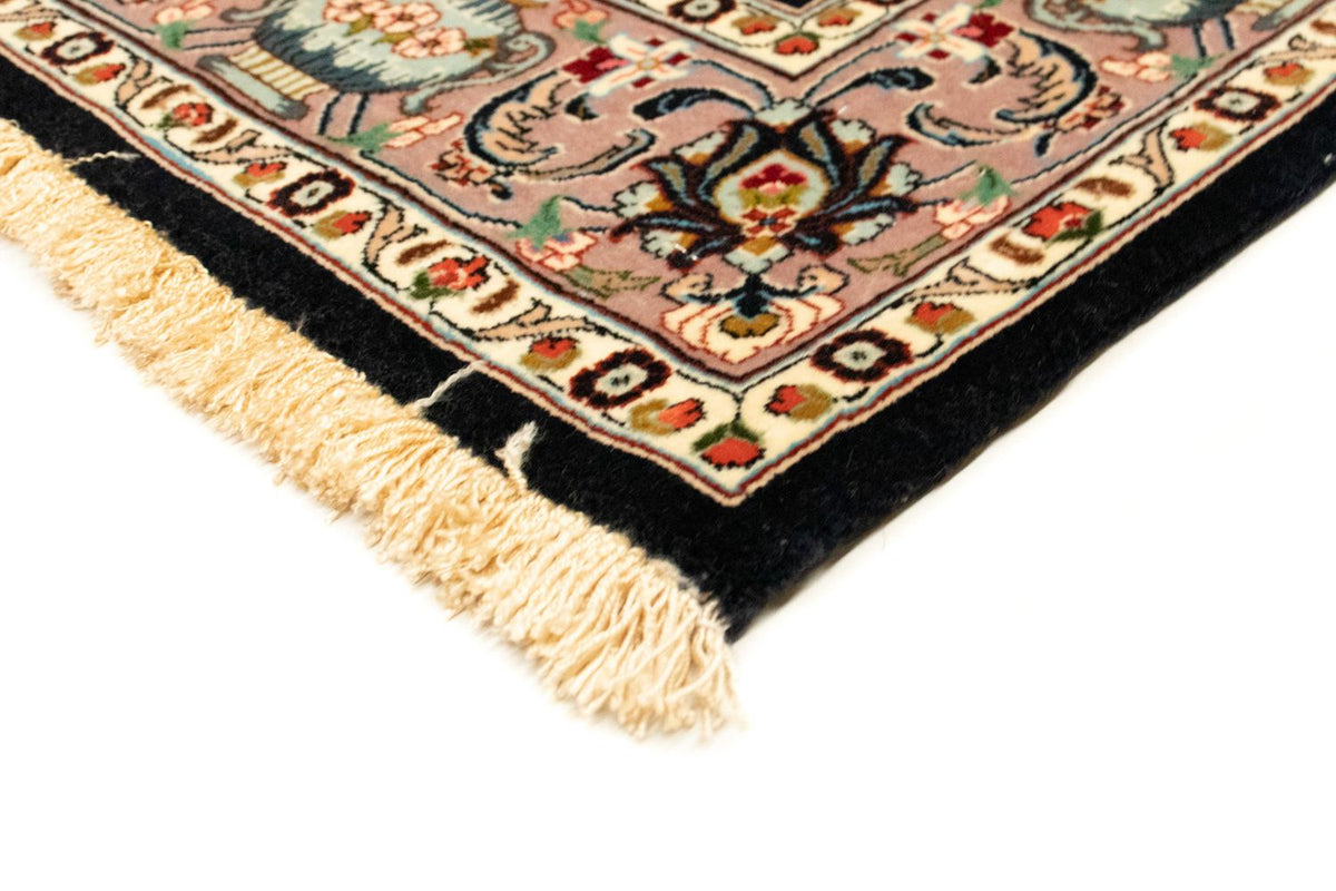 Perserteppich - Ghom 102 x 157 cm - schwarz