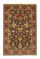 Ghom Teppich 99x148cm - Perserteppich - schwarz