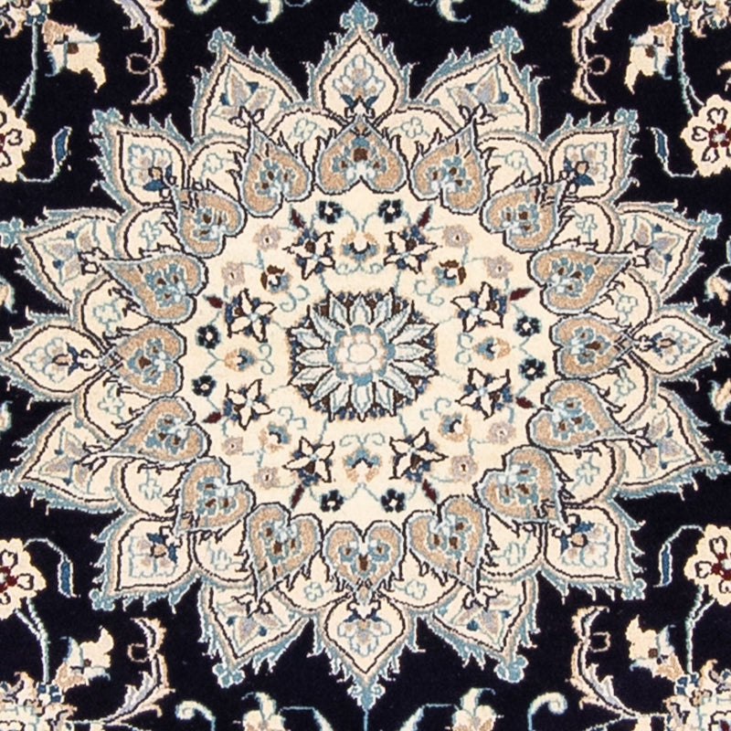 Nain Teppich 250x250cm - Perserteppich - dunkelblau