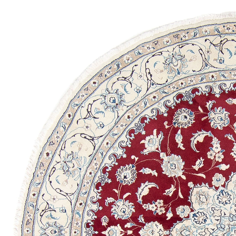 Nain Teppich 245x245cm - Perserteppich - dunkelrot