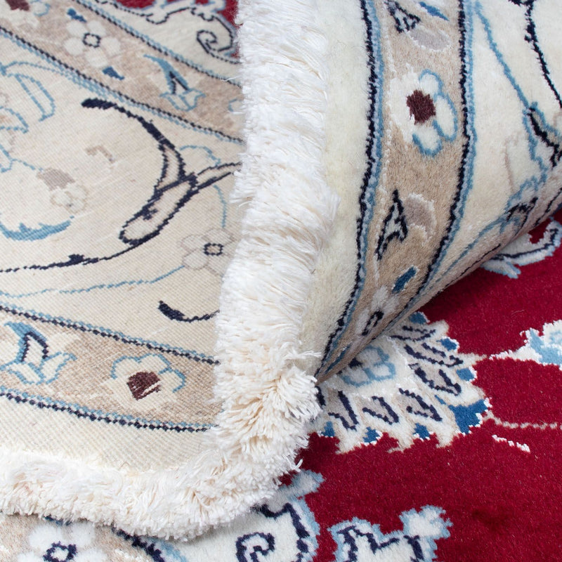 Nain Teppich 245x245cm - Perserteppich - dunkelrot