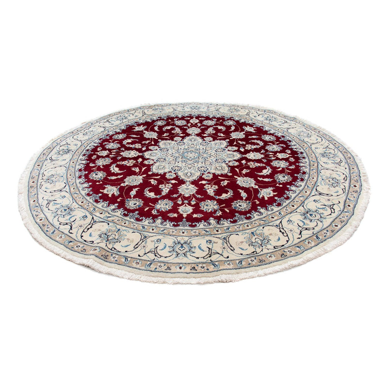 Nain Teppich 245x245cm - Perserteppich - dunkelrot