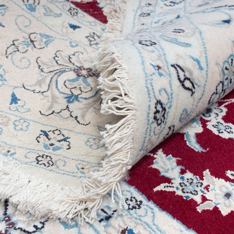Nain Teppich 295x295cm - Perserteppich - dunkelrot