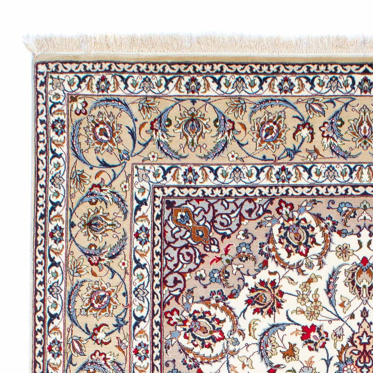 Isfahan Teppich 158x237cm - Perserteppich - beige