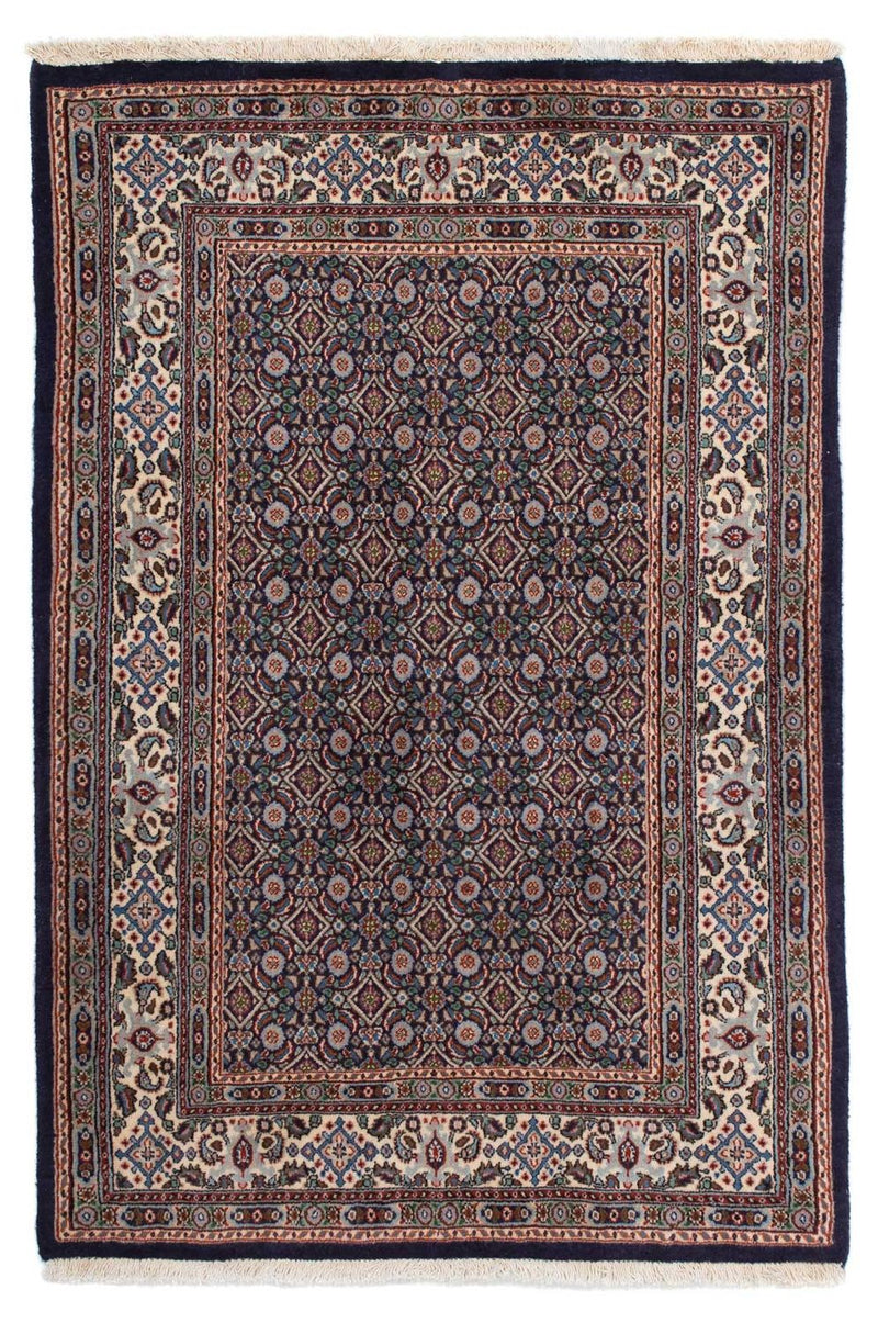 Moud Teppich 94x143cm - Perserteppich - dunkelblau