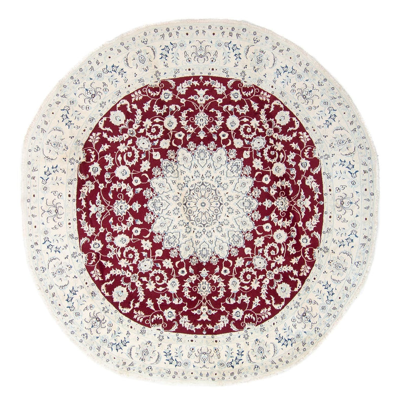 Nain Teppich 300x300cm - Perserteppich - dunkelrot