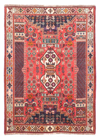Shiraz Teppich 100x154cm - Perserteppich - rot – product image