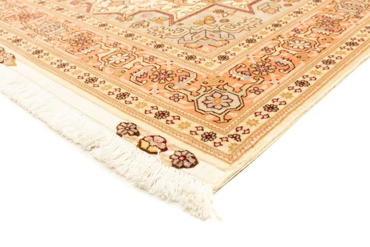 Täbriz - 50 Raj Teppich 102x160cm - Perserteppich - beige