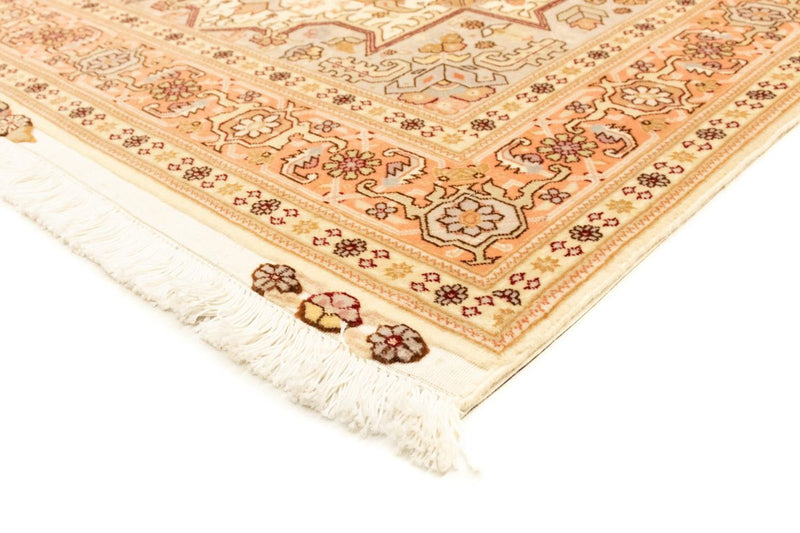 Täbriz - 50 Raj Teppich 102x160cm - Perserteppich - beige