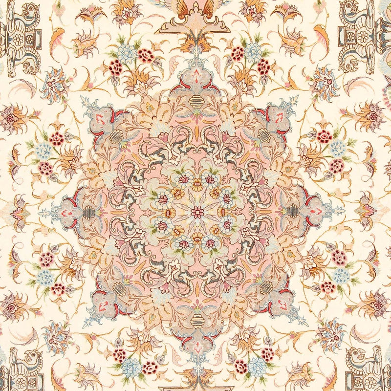 Täbriz Teppich 200x301cm - Perserteppich - beige