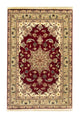Täbriz - 50 Raj Teppich 99x150cm - Perserteppich - rot