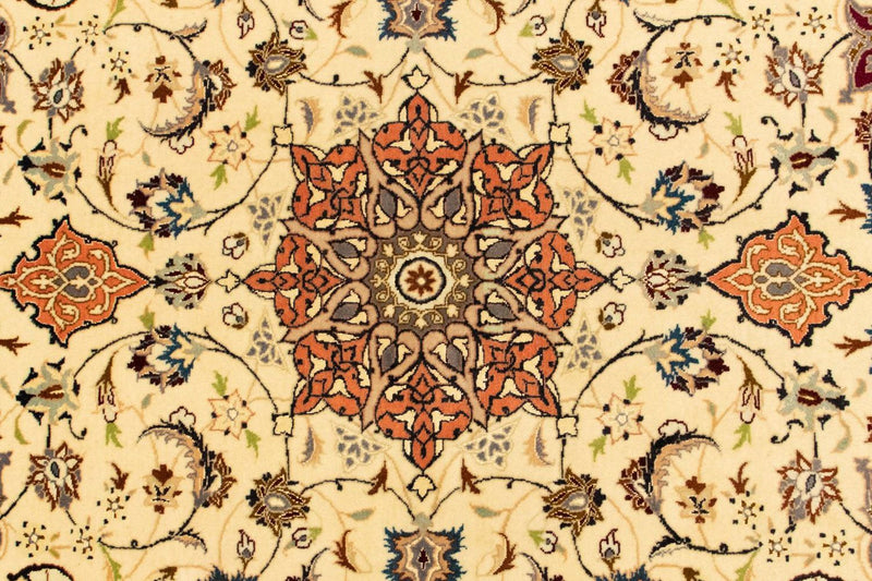Täbriz - 50 Raj Teppich 102x151cm - Perserteppich - beige
