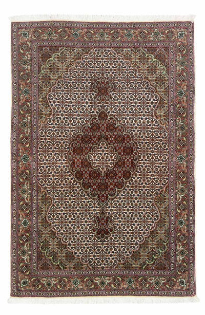 Täbriz - 50 Raj Teppich 100x144cm - Perserteppich - beige