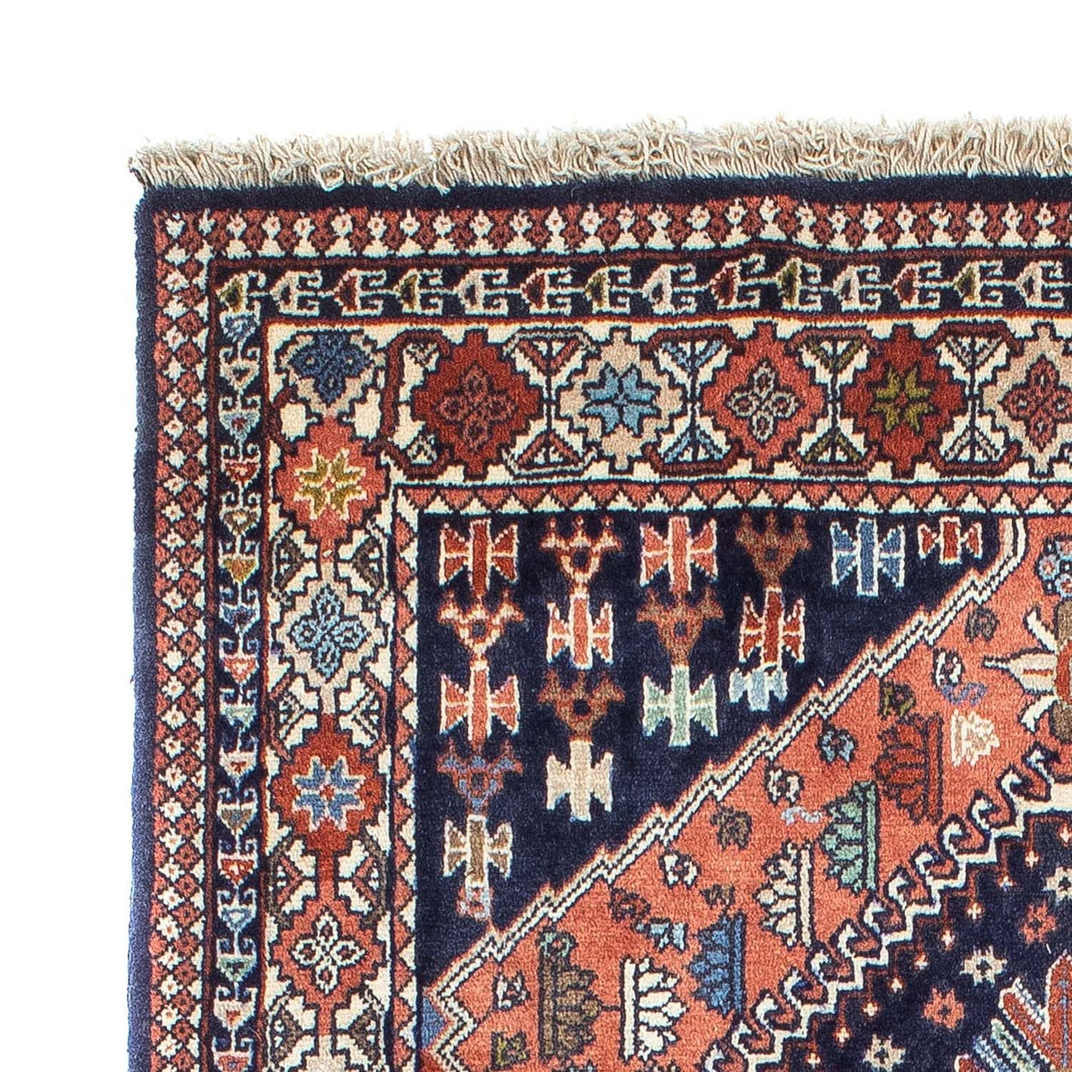 Yalameh Teppich 100x160cm - Perserteppich - dunkelblau