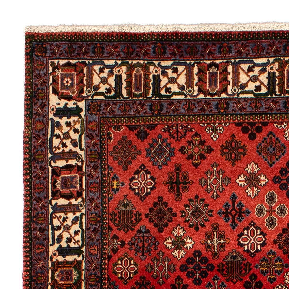 Meymeh Teppich 210x302cm - Perserteppich - dunkelrot